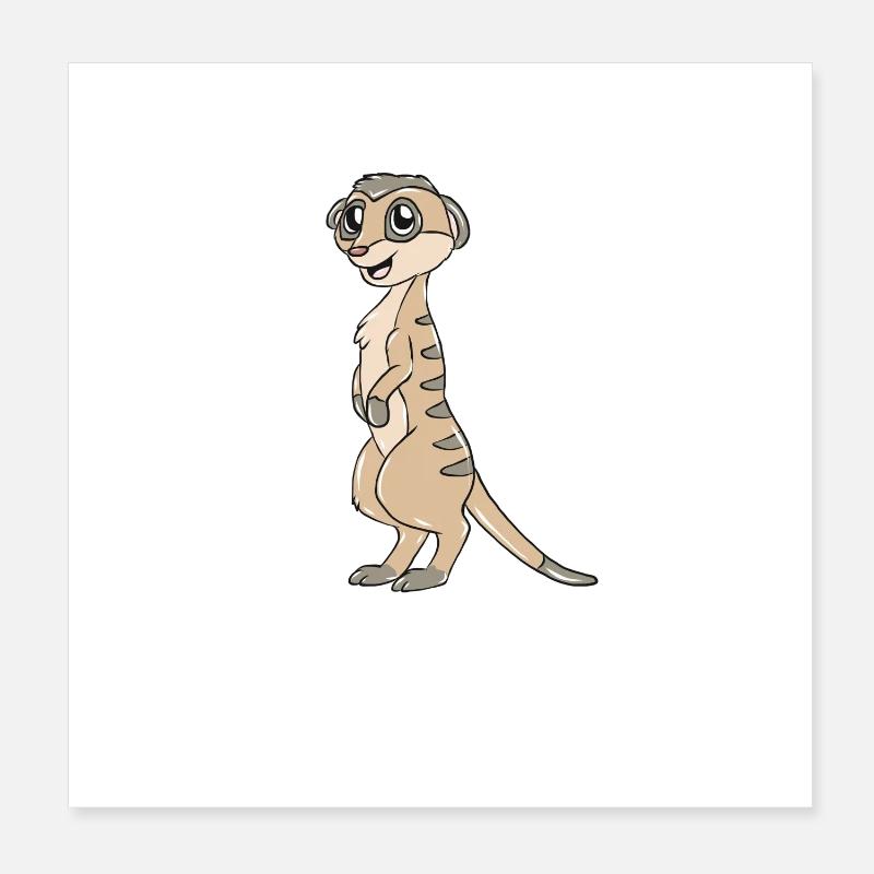 suricates Poster 20 x 20 cm