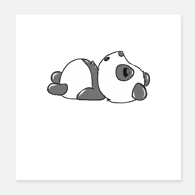 Panda Poster 20x20 cm
