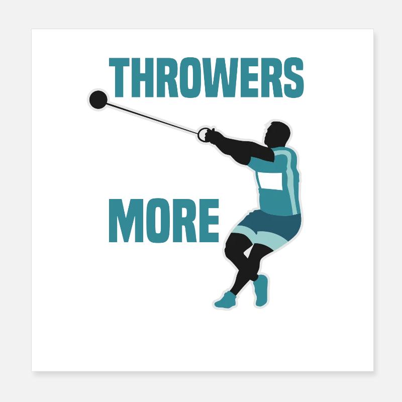 Leichtathletik Poster 20x20 cm