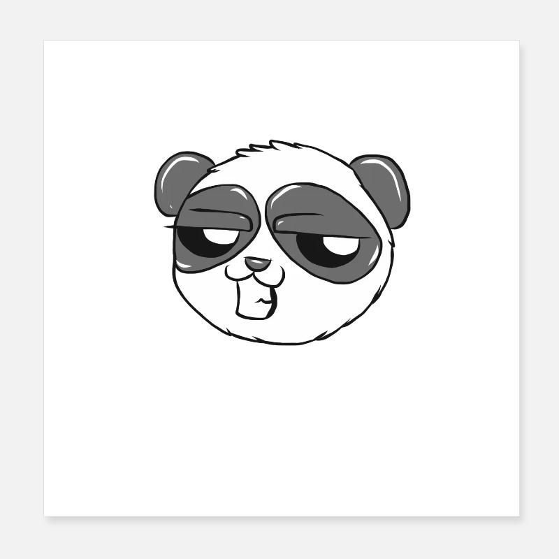 panda Poster 20 x 20 cm