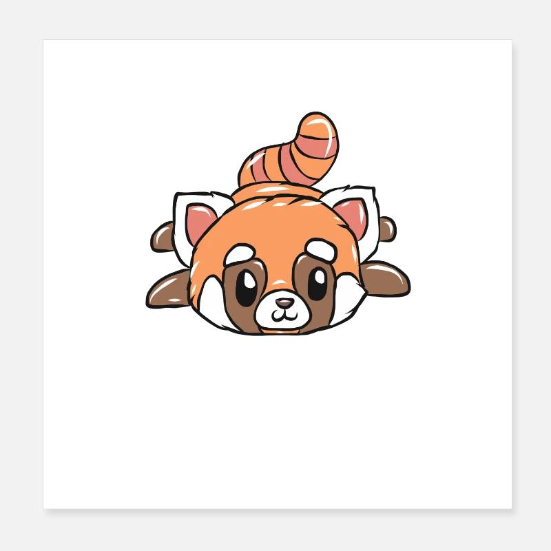 Roter Panda Poster 20x20 cm