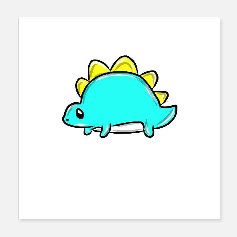 dinosaur Poster 8" x 8" (20x20 cm)