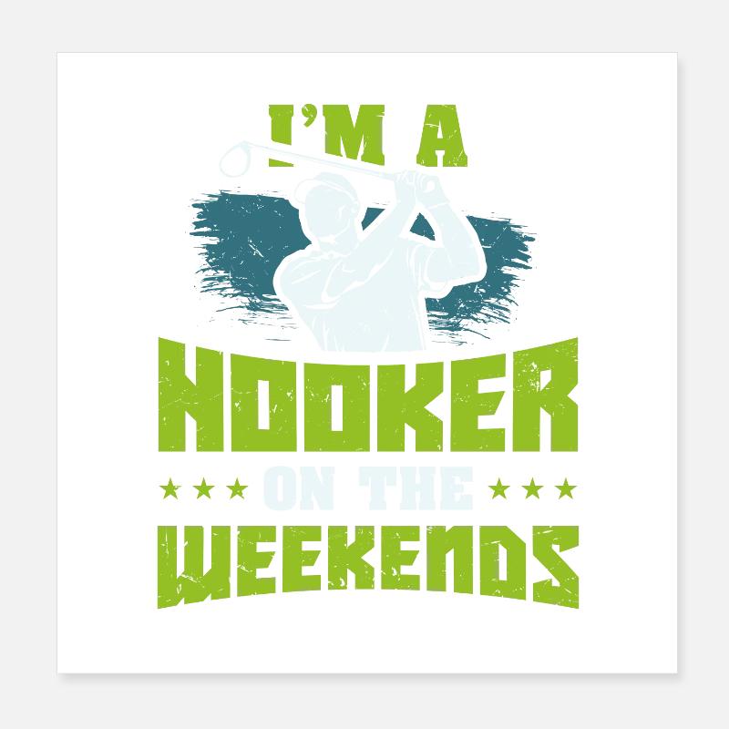 Golf Poster 20x20 cm