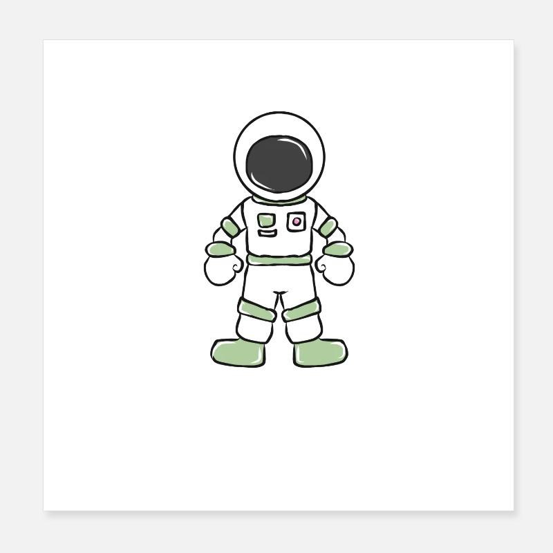 astronaute Poster 20 x 20 cm