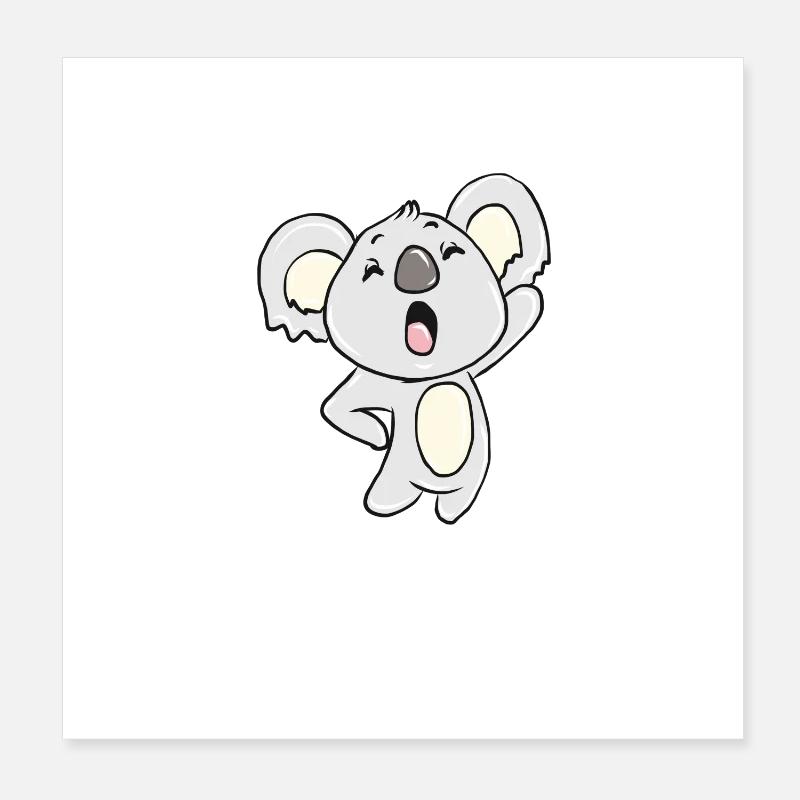 Koala bear Poster 8" x 8" (20x20 cm)