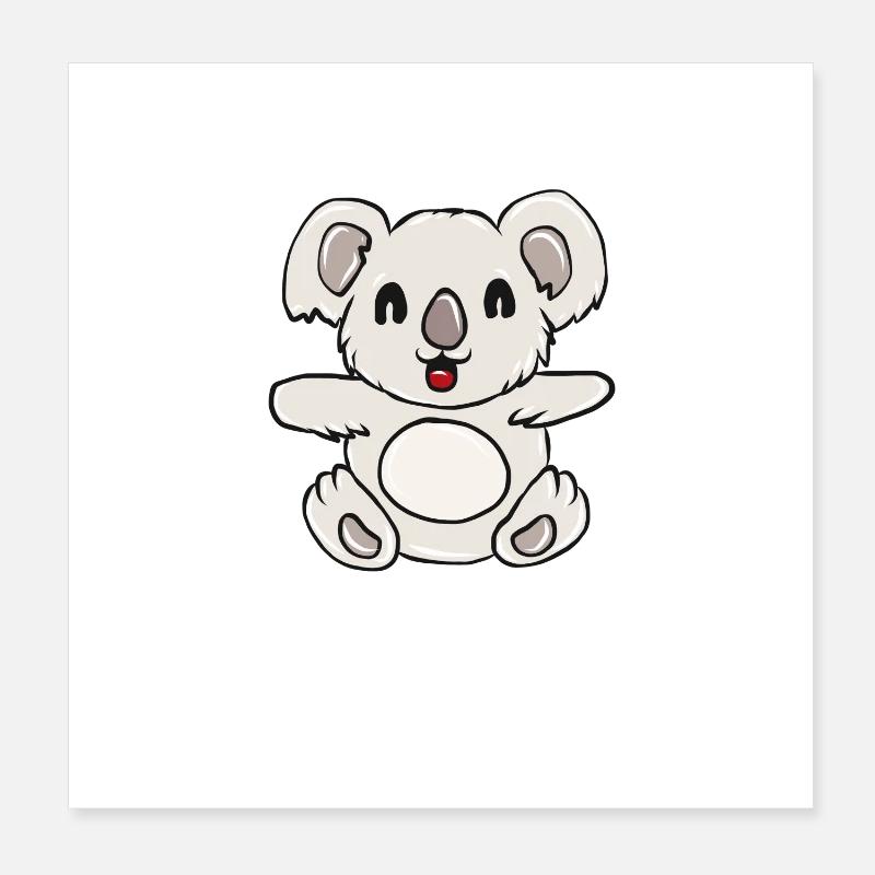 Koala bear Poster 8" x 8" (20x20 cm)