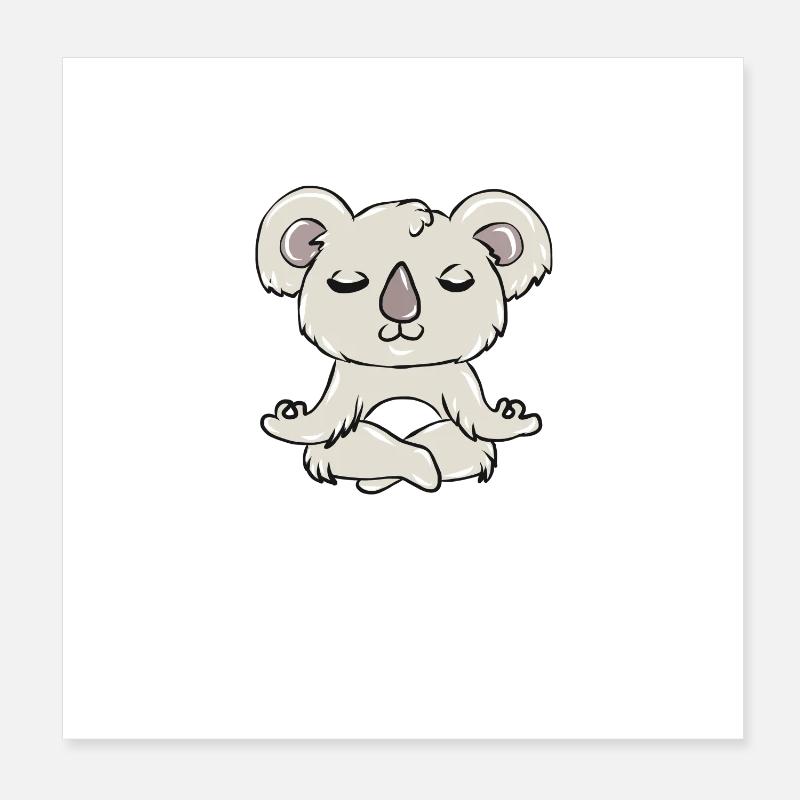 koala Poster 20 x 20 cm