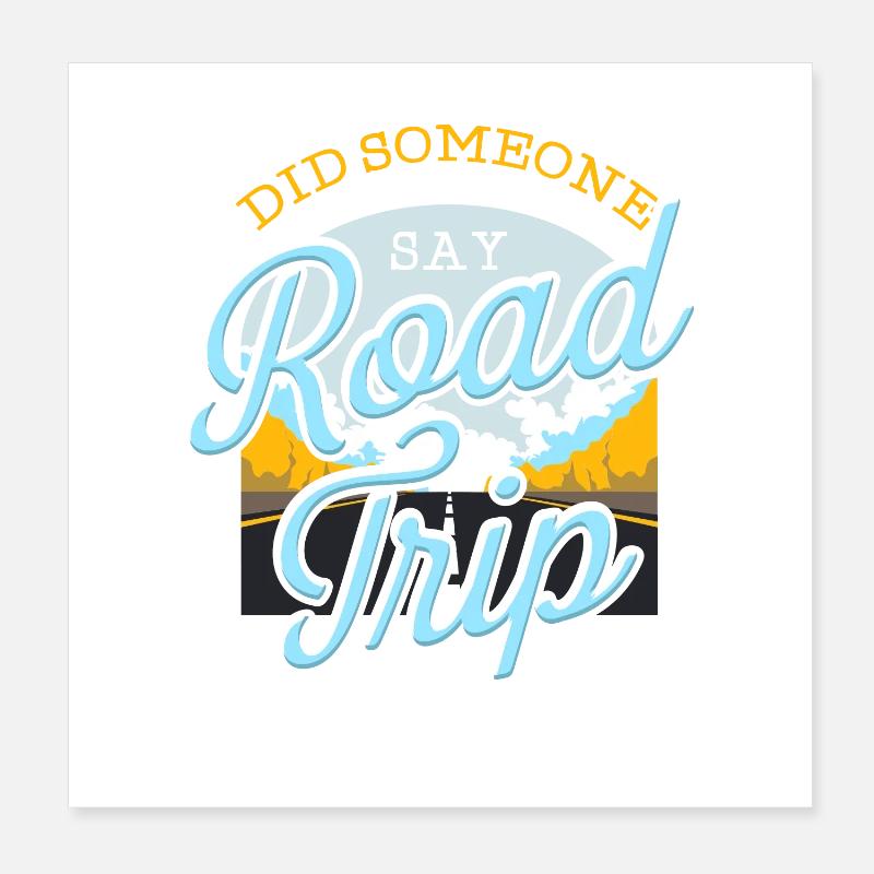 Road Trip Poster 20x20 cm
