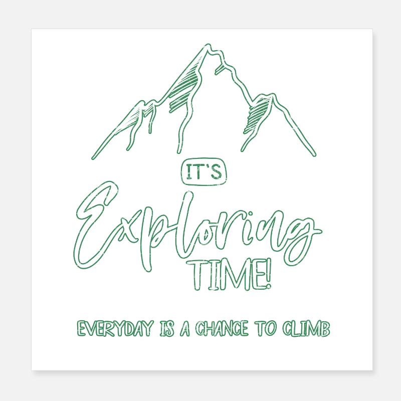 montée Poster 20 x 20 cm