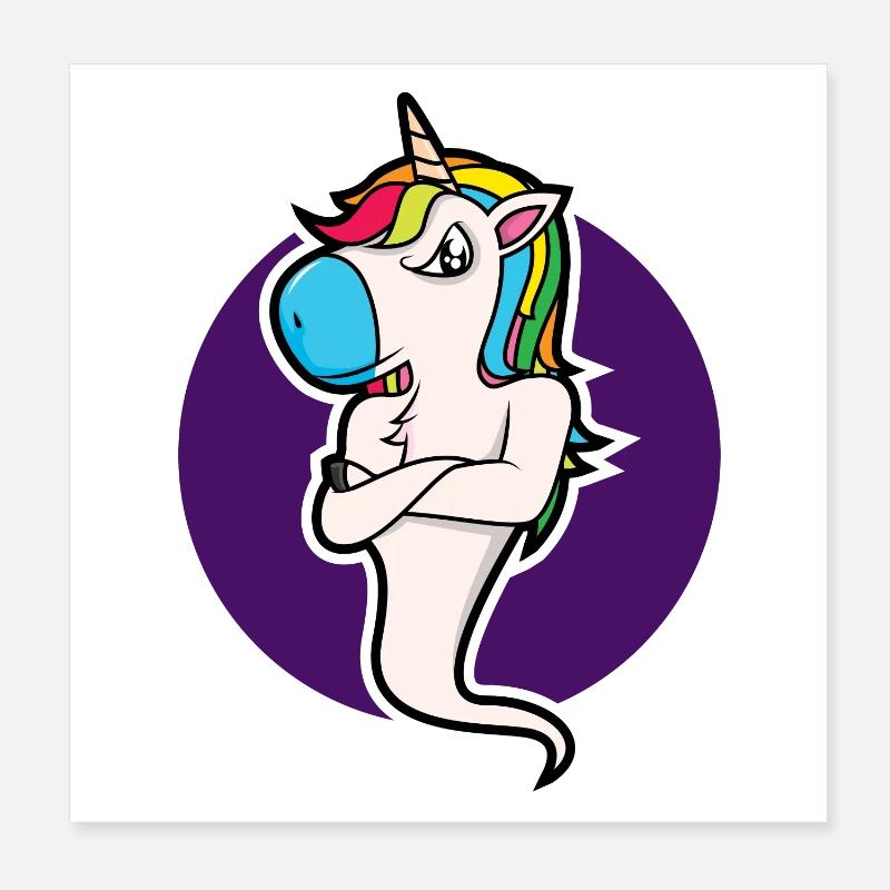 Bock Licorne - design Poster 20 x 20 cm