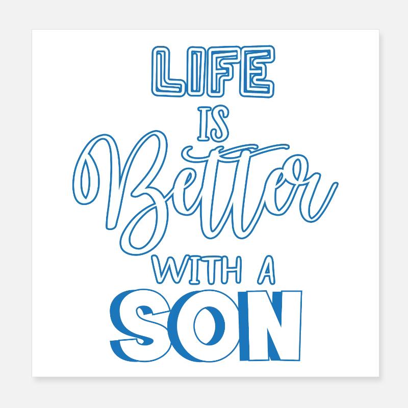 fils Poster 20 x 20 cm