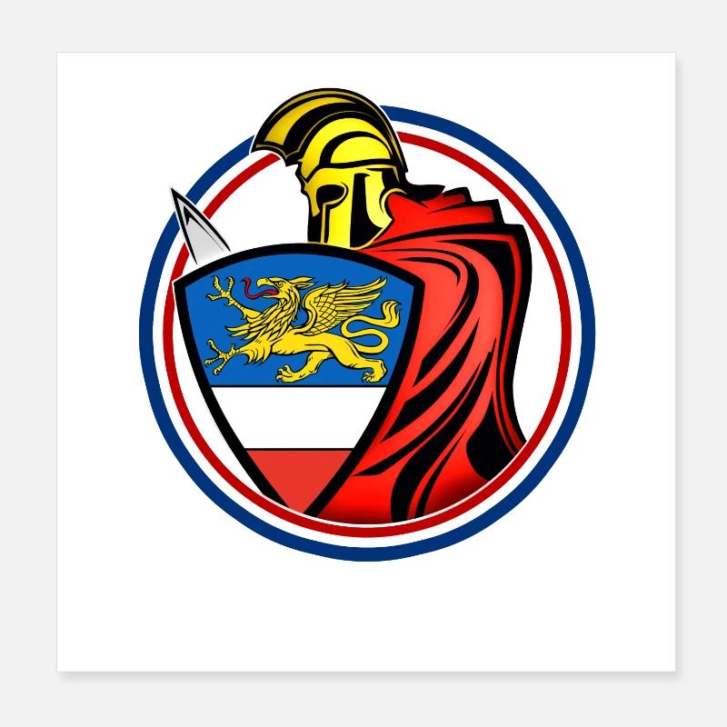 Épéiste de Rostock Poster 20 x 20 cm