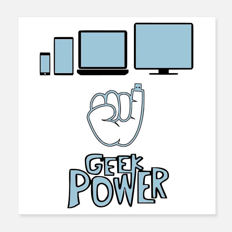 Geek Poster 20 x 20 cm