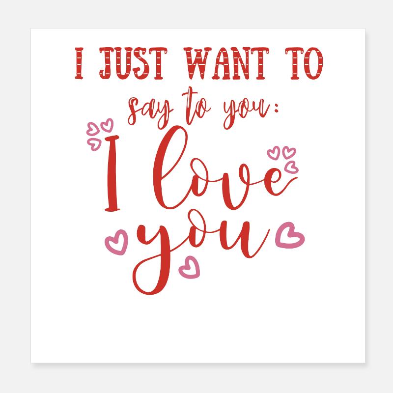 Liebe Poster 20x20 cm