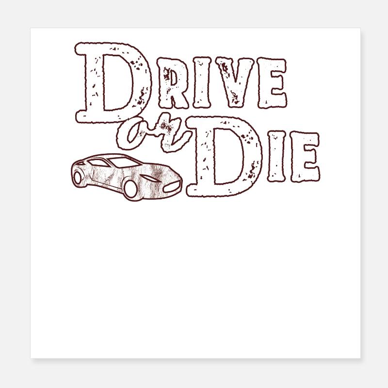automobile Poster 8" x 8" (20x20 cm)
