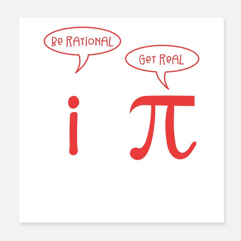 Mathe Poster 20x20 cm