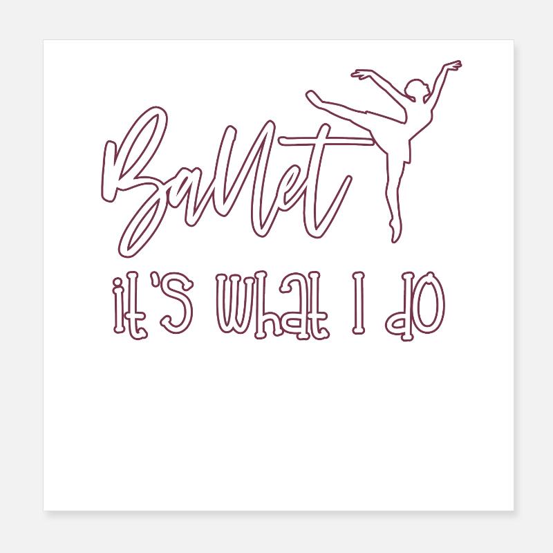 Ballerine Poster 20 x 20 cm