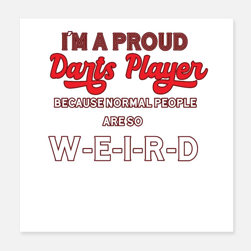 Fléchettes fléchettes Poster 20 x 20 cm