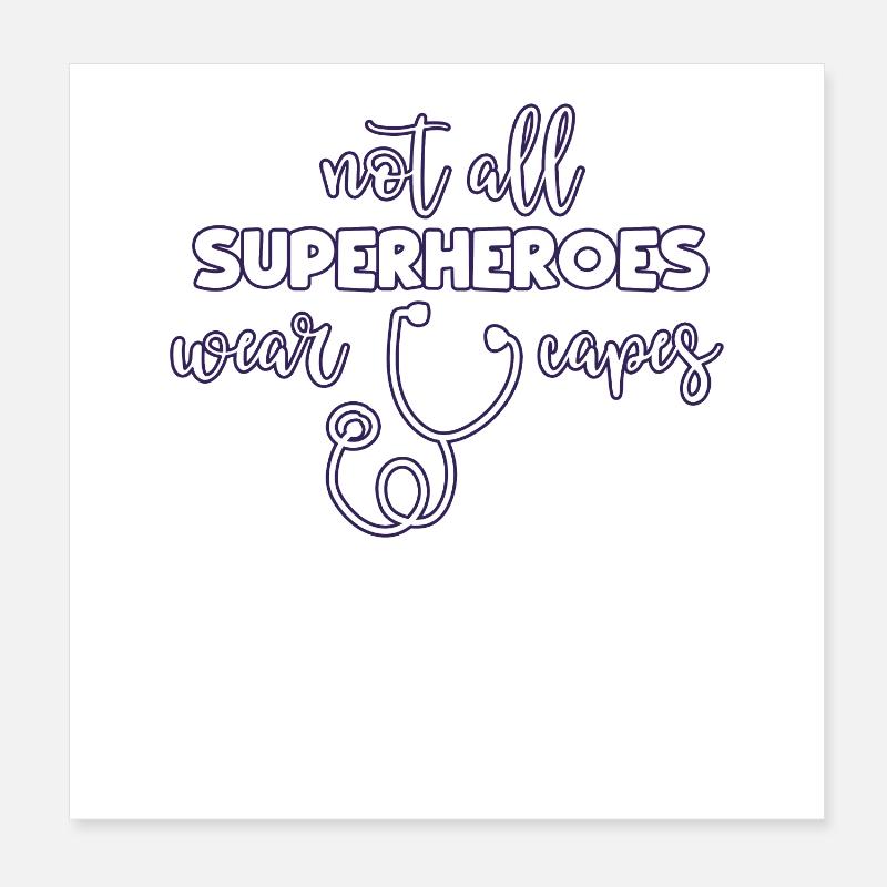 médecin Poster 20 x 20 cm