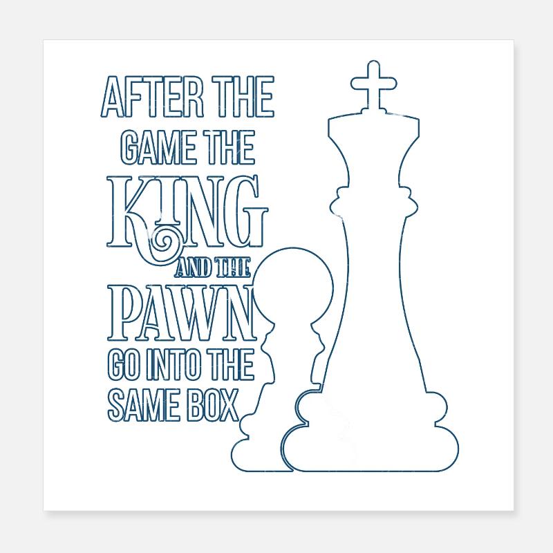 chess Poster 8" x 8" (20x20 cm)