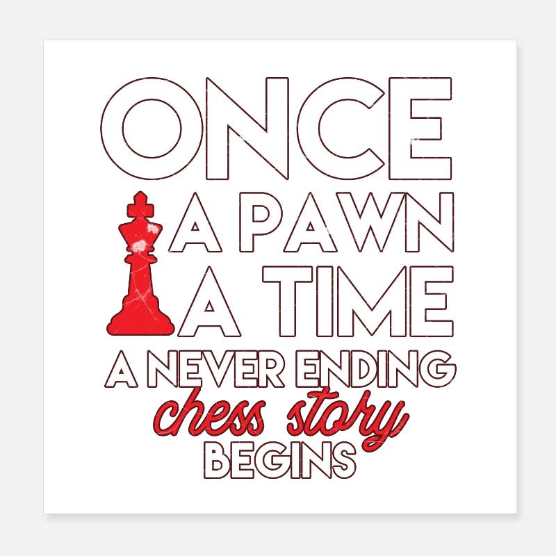 Schach Poster 20x20 cm