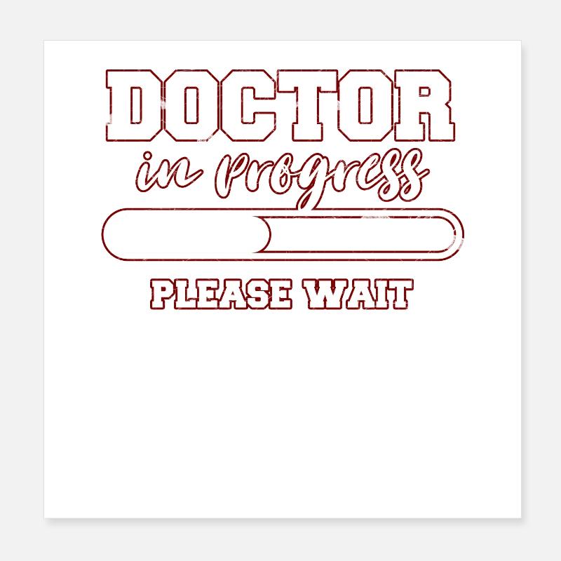 Arzt Poster 20x20 cm