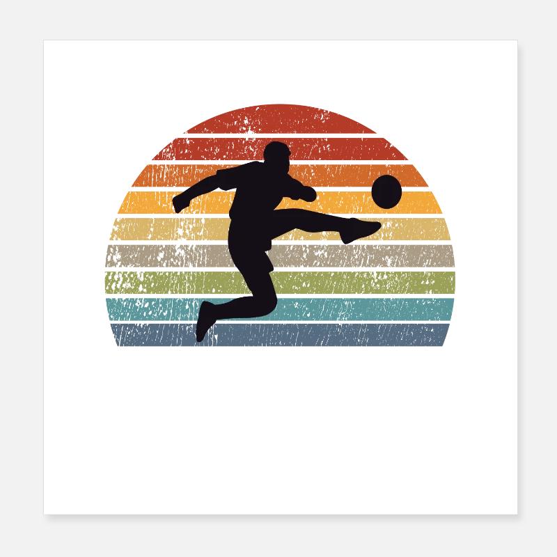 Soccer Poster 8" x 8" (20x20 cm)