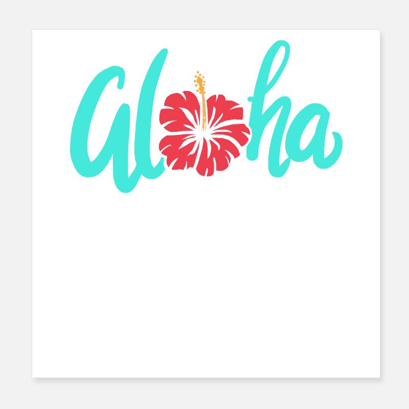 Aloha Poster 8" x 8" (20x20 cm)