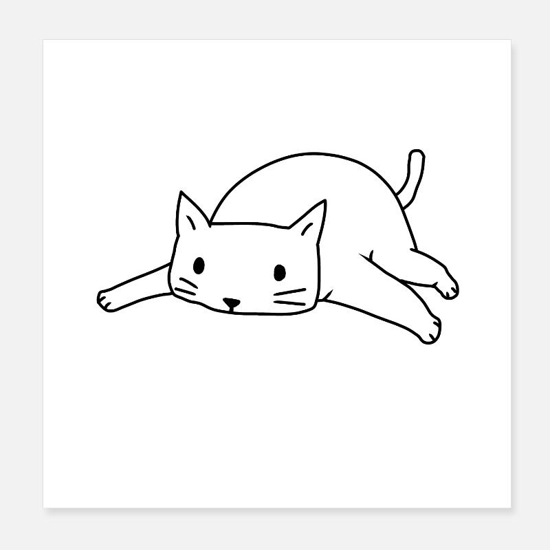 Cat cats kitten Poster 8" x 8" (20x20 cm)