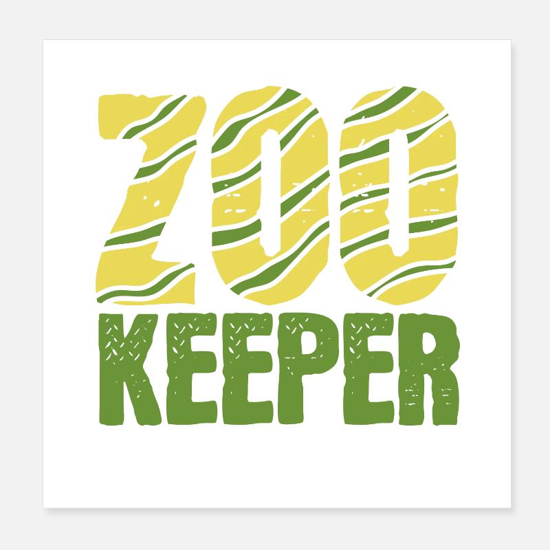 Tierpfleger Poster 20x20 cm