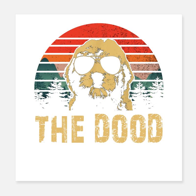 LE DOOD goldendoodle Poster 20 x 20 cm