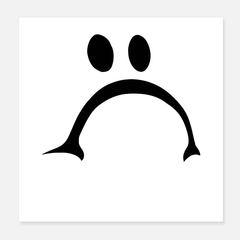 Sad and offended face Poster 8" x 8" (20x20 cm)
