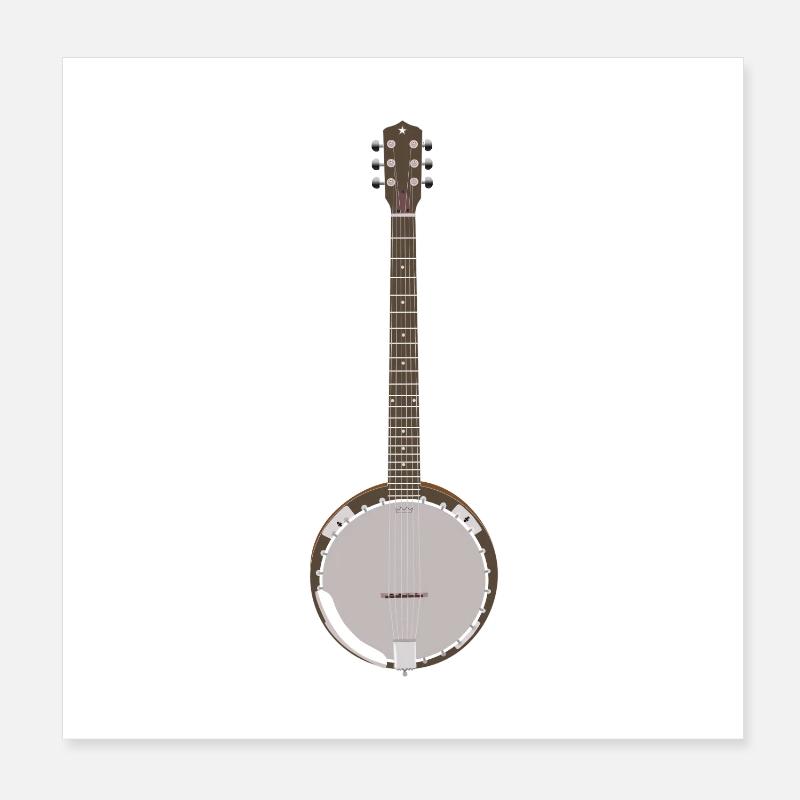 Banjo - Banjo simple Poster 20 x 20 cm