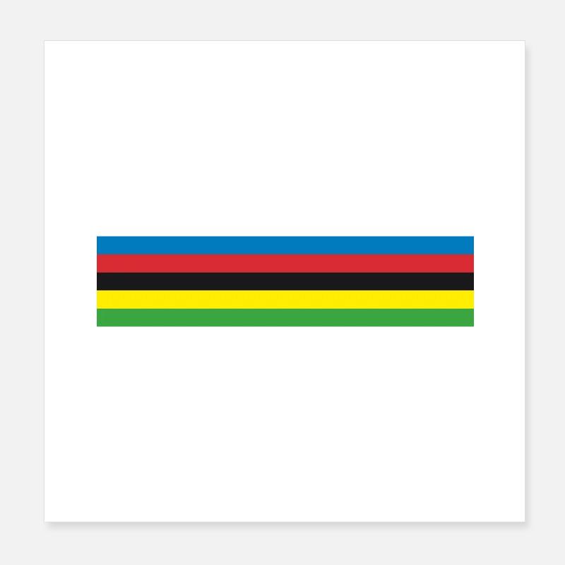 Champion du monde Poster 20 x 20 cm