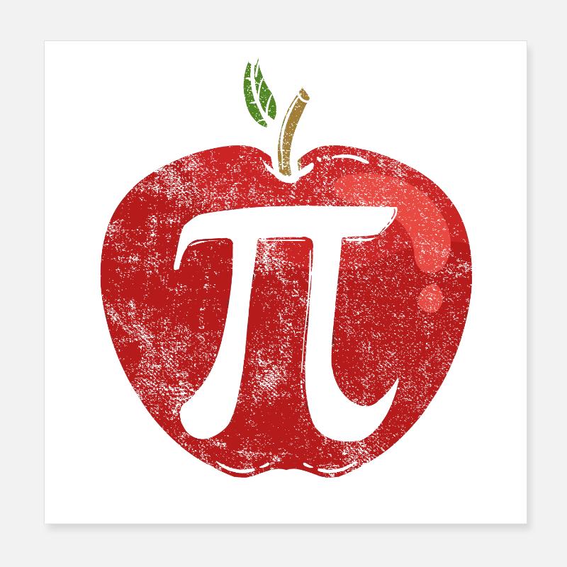 Pi math Poster 20 x 20 cm