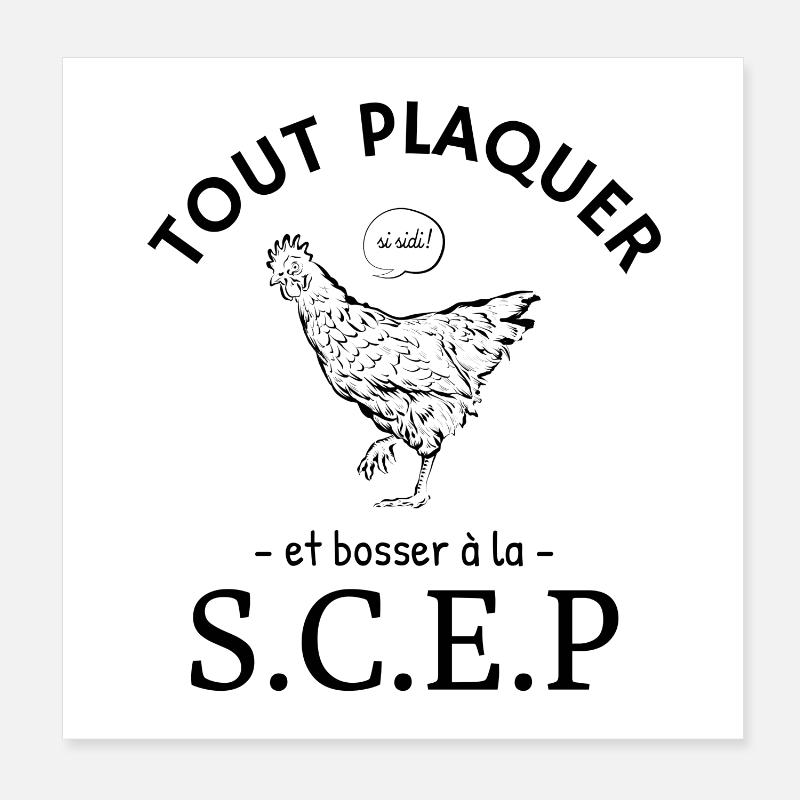 OSS 117 tout plaquer et bosser a la SCEP Poster 20 x 20 cm
