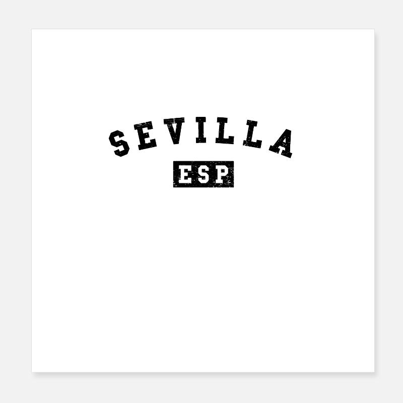 Sevilla Design - Arched Text ESP Poster 20x20 cm