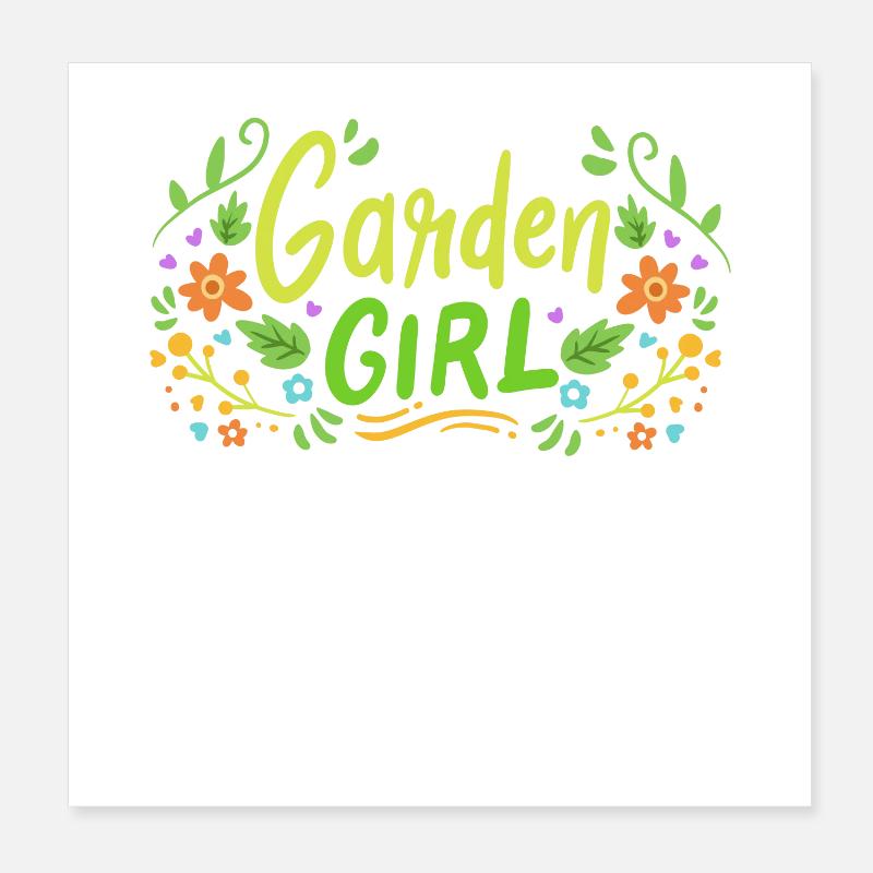 Garten Gartenarbeit Gärtnern Poster 20x20 cm