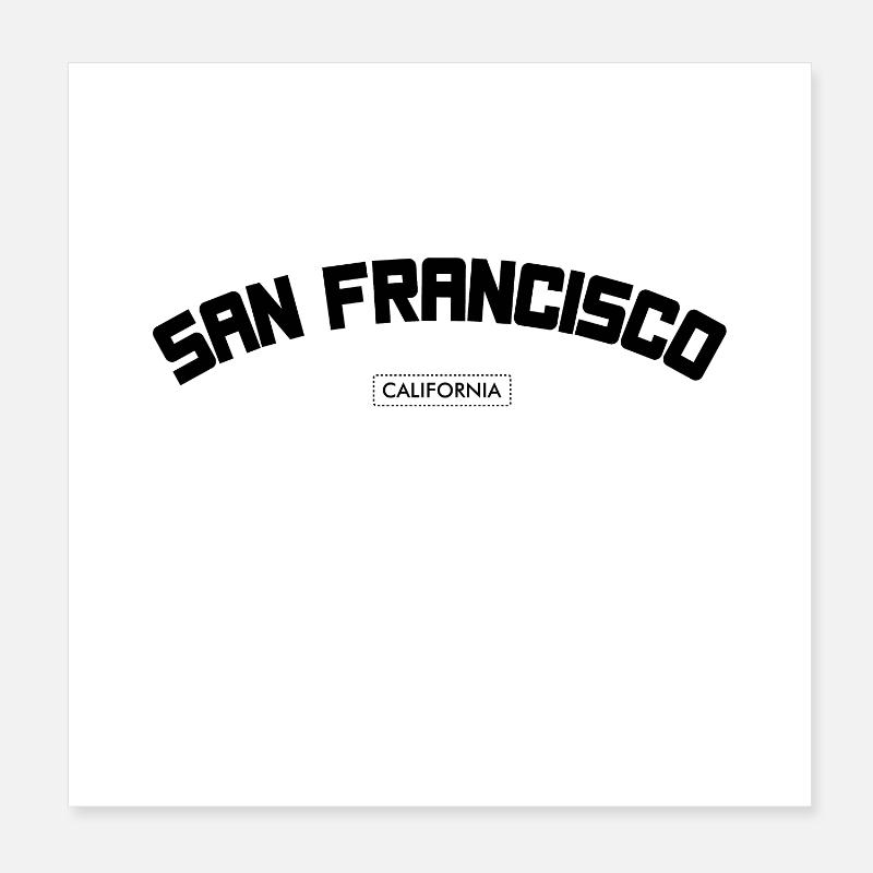 San Francisco Poster 20x20 cm