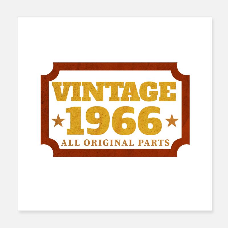 Millésime 1966 Poster 20 x 20 cm