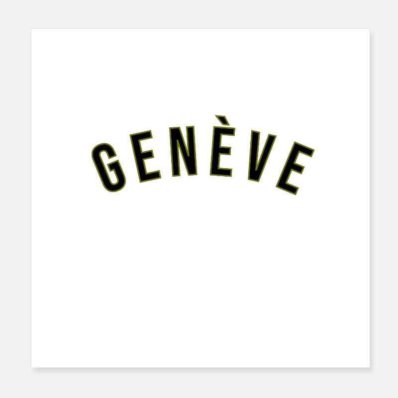 Geneva Poster 8" x 8" (20x20 cm)