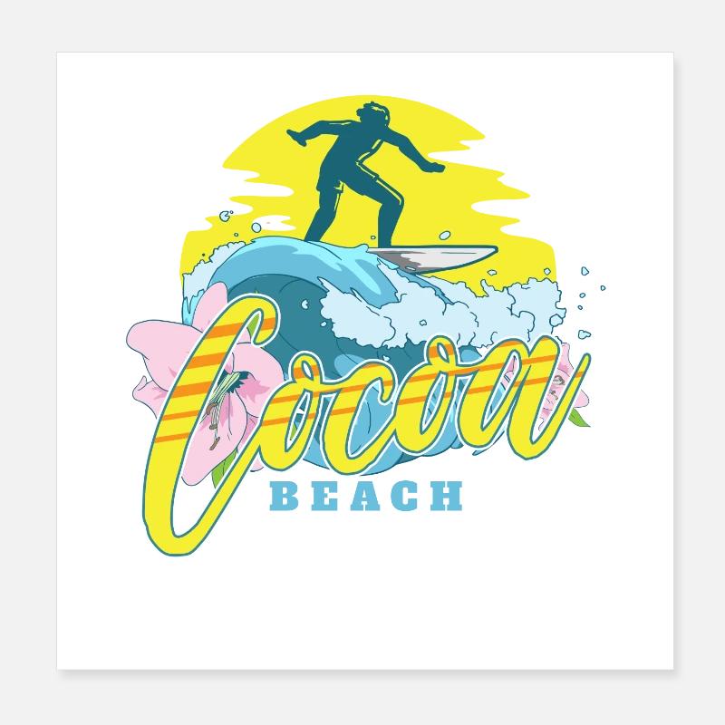 Plage de Cacao Poster 20 x 20 cm