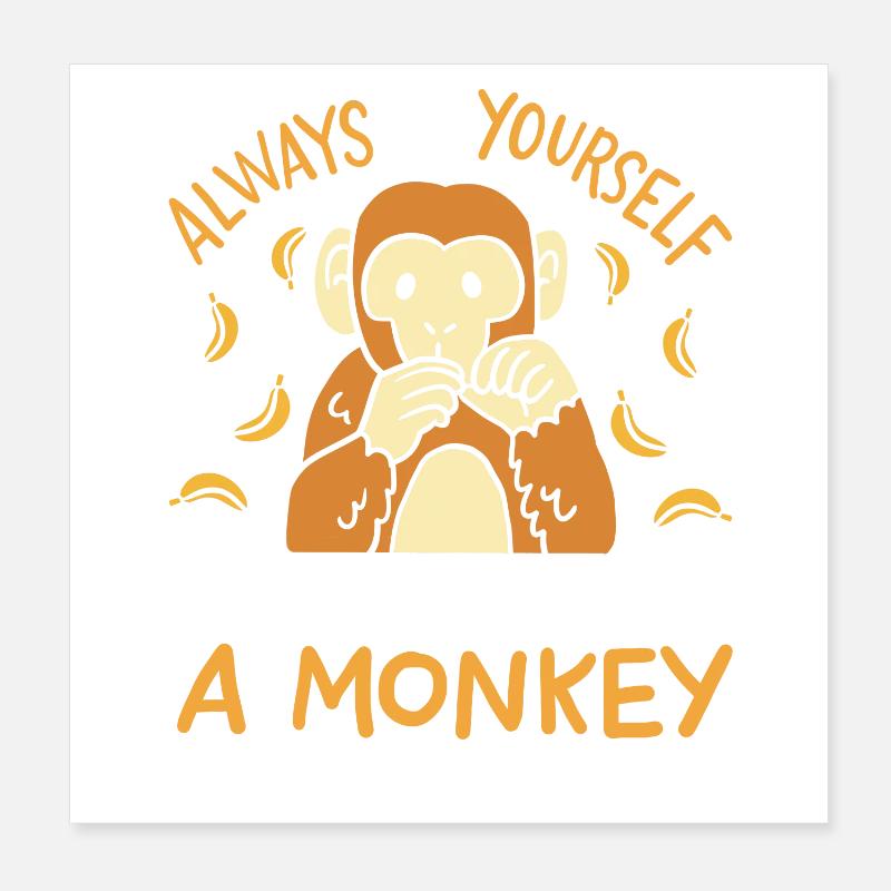 singe Poster 20 x 20 cm