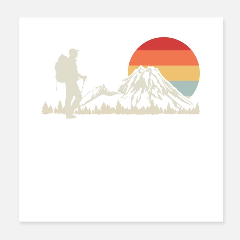 Randonneurs Poster 20 x 20 cm