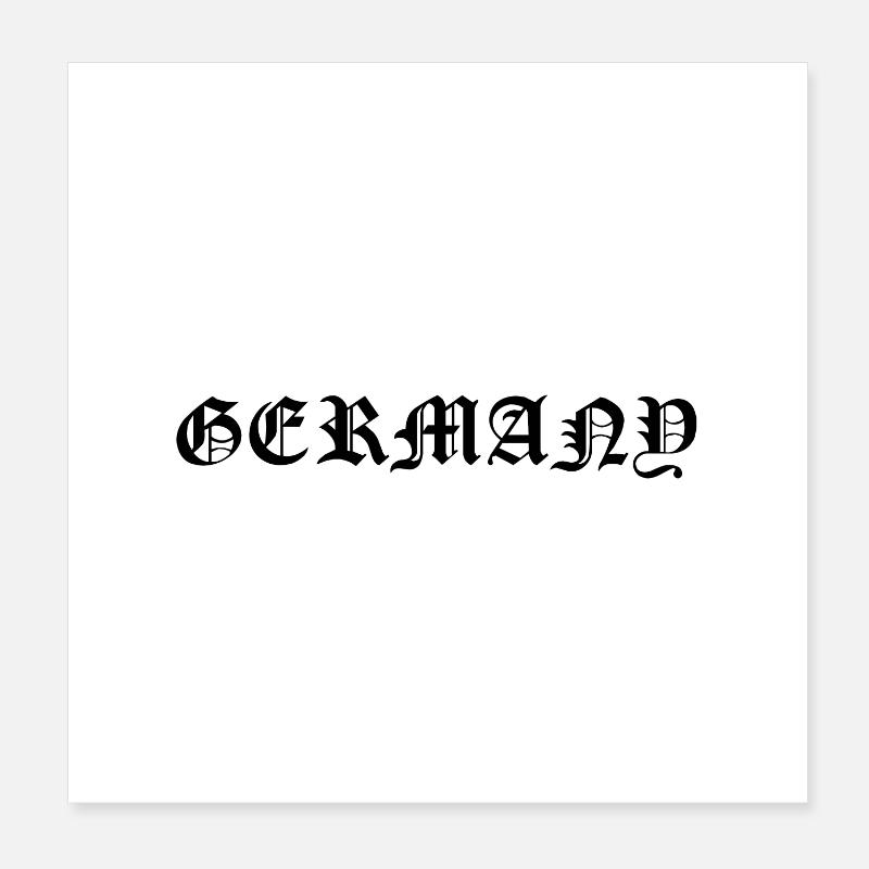 Germany Old German Poster 8" x 8" (20x20 cm)