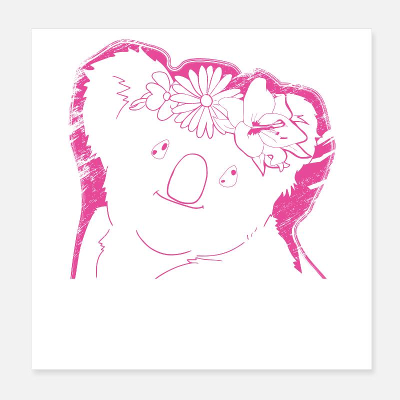 Koala Koala Ours Poster 20 x 20 cm