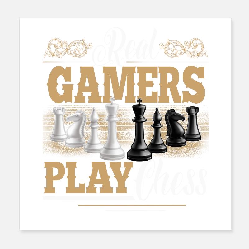 Chess Poster 8" x 8" (20x20 cm)