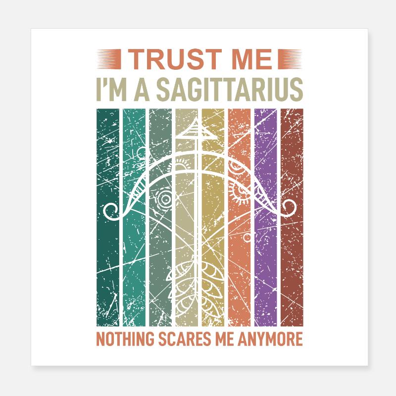 Sternzeichen Schütze Poster 20x20 cm
