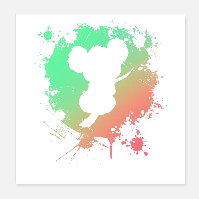 Koala Poster 20x20 cm