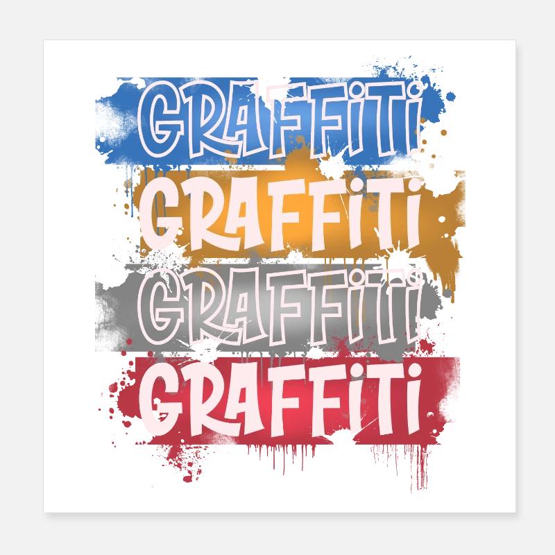 Graffiti Poster 20 x 20 cm